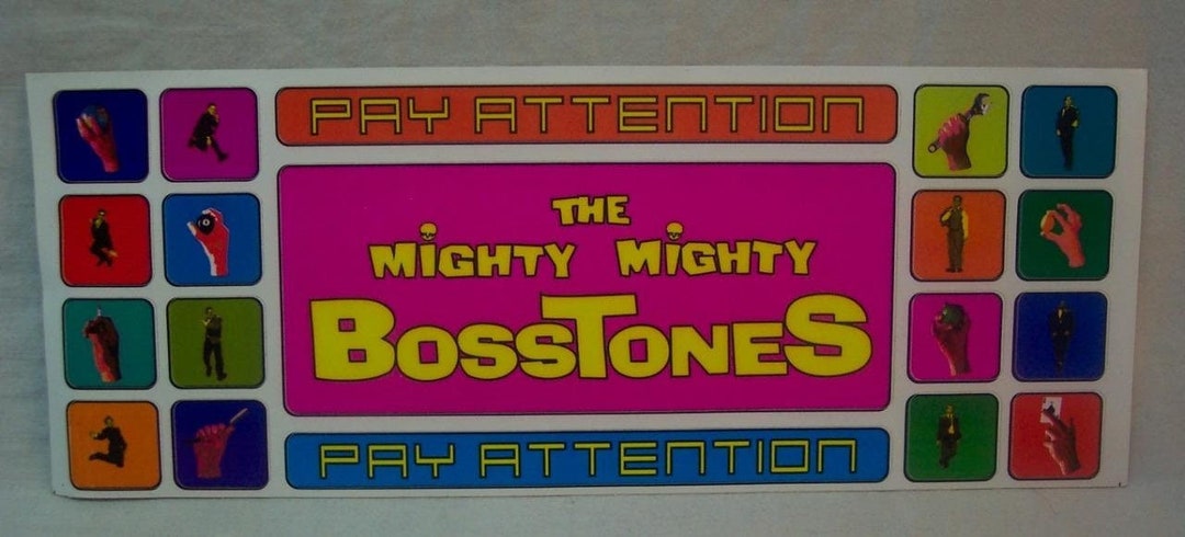 The Mighty Mighty Bosstones Pay Attention PROMO STICKER 2000 - Etsy