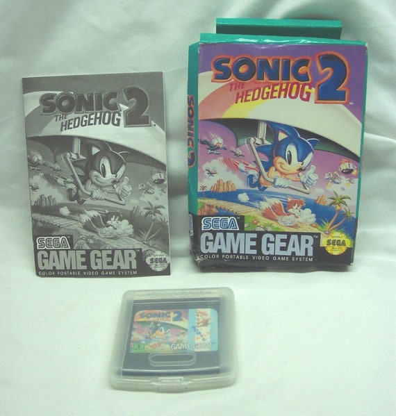 Vintage SONIC THE HEDGEHOG 2 Sega Game Gear Handheld Video 