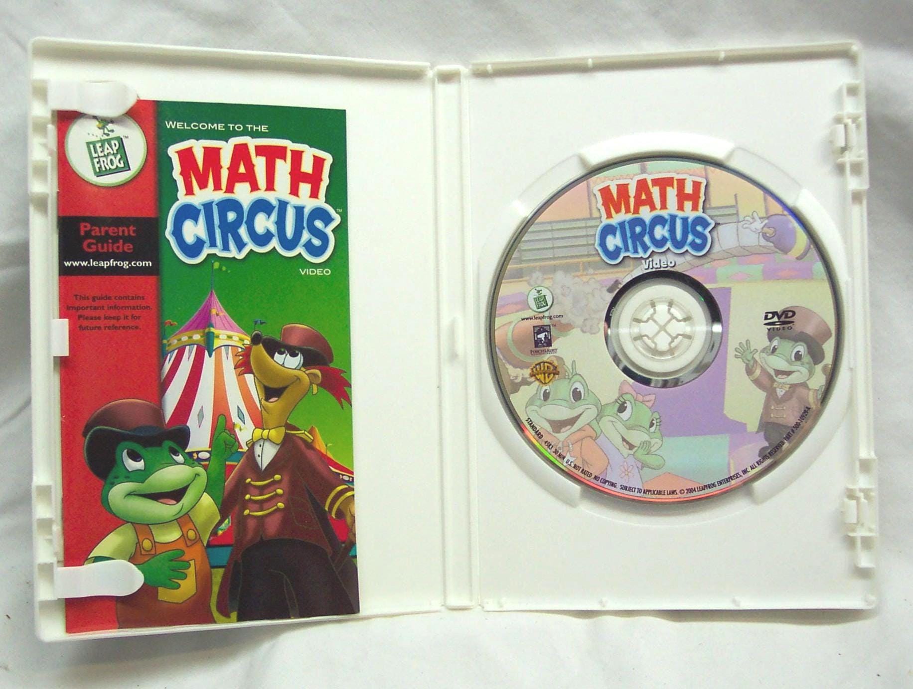 DVD チャームキッズ　スプリングフェスタ2007 Vintage Leap Frog MATH CIRCUS Video Learn Beginning Math DVD 2004