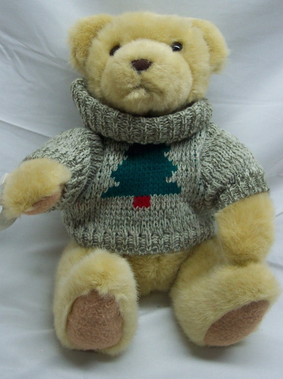 Vintage 1990's TREVOR TEDDY BEAR Christmas Tree Sweater - Etsy