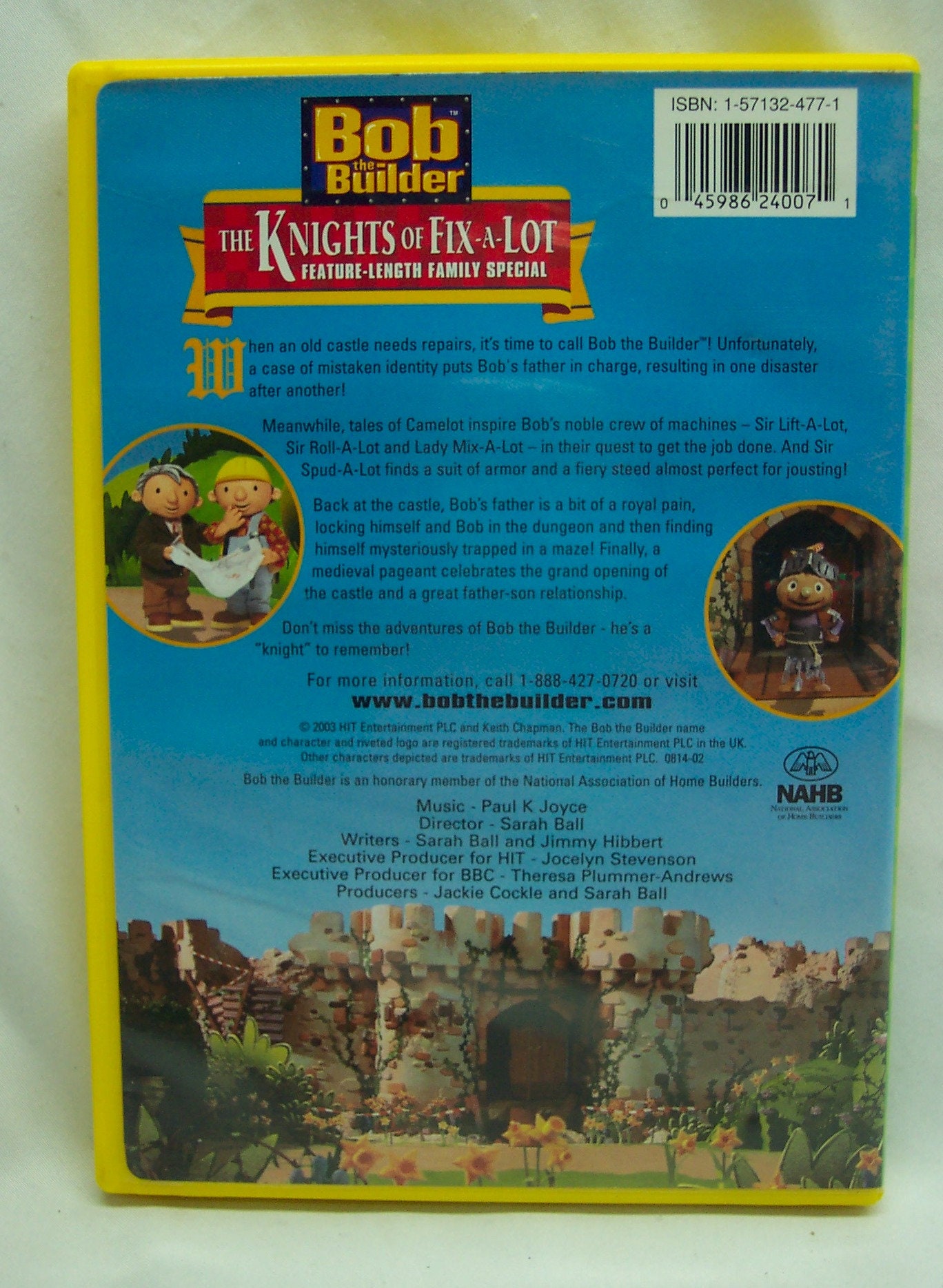 Vintage BOB THE BUILDER the Nights of Fix A Lot Dvd Feature