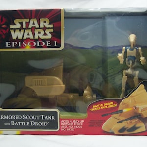 Hasbro Star Wars Episode I Armored Scout Tank With Battle Droid Action Figure - View #4