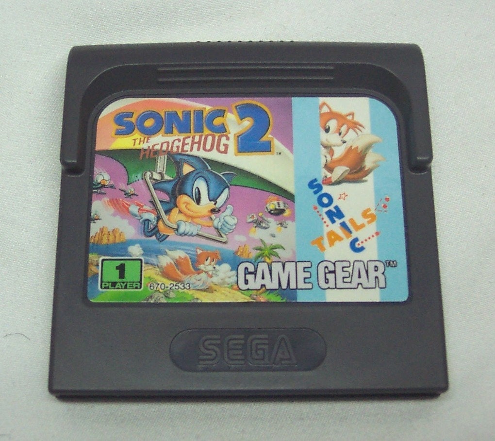 Vintage SONIC THE HEDGEHOG 2 Sega Game Gear Handheld Video 