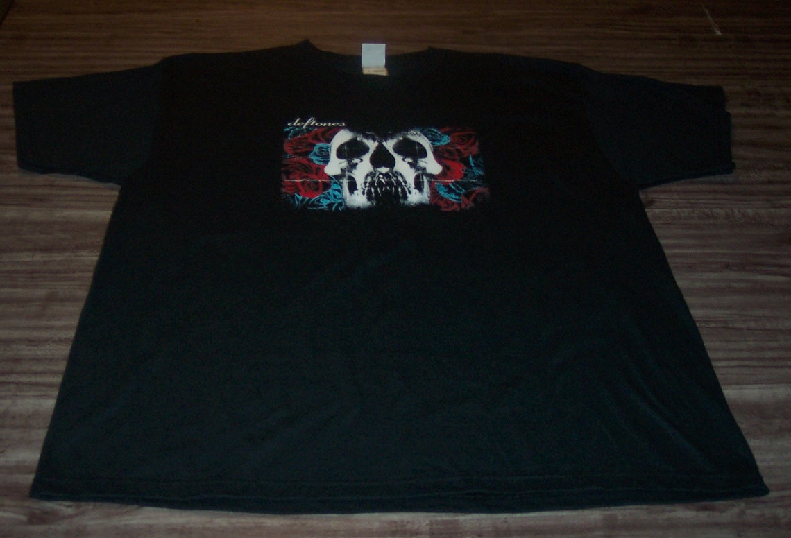 Vintage DEFTONES Skull Roses Self Titled Album T-shirt Band - Etsy