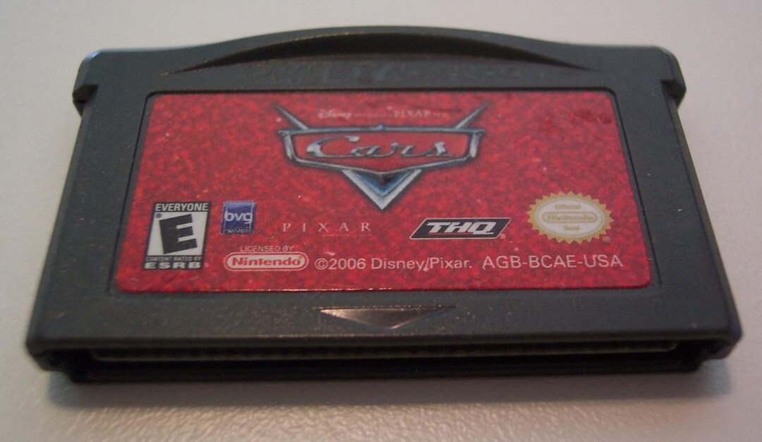 Used Gameboy Carts Vintage Walt Disney Pixar CARS Nintendo Game Boy Advance Video Game ...