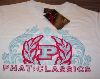 Rare!! Vintage 00's PHAT FARM Hip-hop Wear Lifestyle Tee Shirt 2