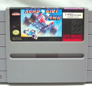 Vintage Original 1992 ROAD RIOT 4W SNES Nintendo Game Cart Cartridge 1990&#39;s Tested Super Nintendo