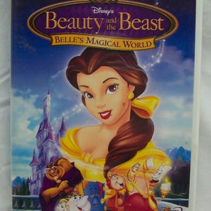 Vintage Walt Disney Beauty and the Beast BELLE&#39;S MAGICAL WORLD Dvd