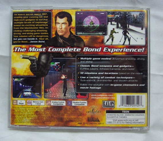 Vintage James Bond 007 Tomorrow Never Dies Sony Playstation 1 PS1