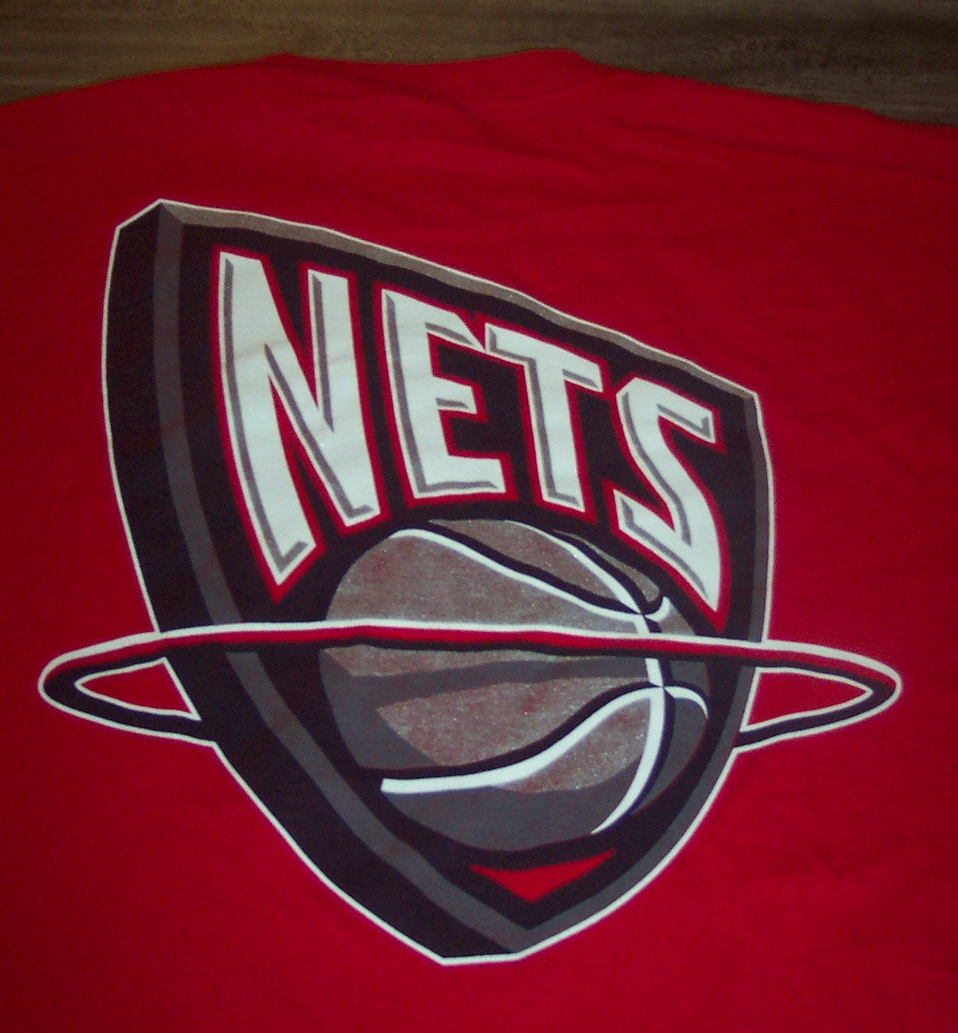 Vintage Throwback NEW JERSEY NETS Nba Basketball T-shirt Mens 