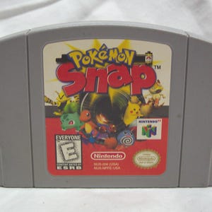 Vintage POKEMON SNAP Nintendo 64 N64 videogame cart cartridge 1996 authentiek getest N64 Nintendo Entertainment System
