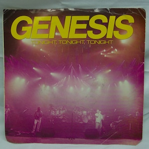Vintage 1987 GENESIS Tonight Tonight Tonight / In The Glow Of the Night 7” with picture sleeve 45 Vinyl Record