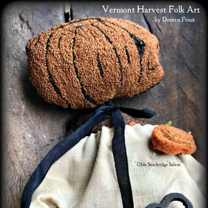 Olde Sturbridge Salem Tavern Keep Punch Needle Folk Art Doll, PDF Pattern by Doreen Frost