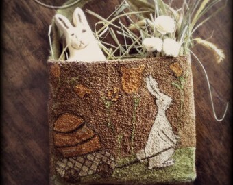 Spring Arrives On Widsbee Farm Punch Needle Embroidery PDF Pattern by Doreen Frost