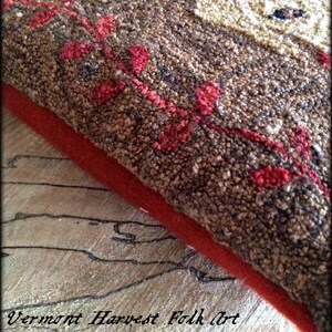 Yellow Labrador Retriever Punch Needle Embroidery Pillow PDF Pattern By Doreen Frost image 2