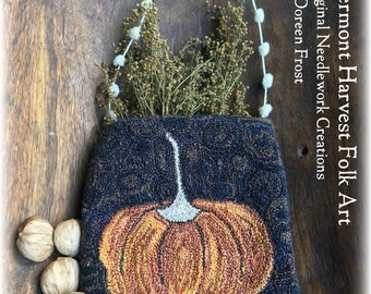 Autumn In The Garden Paper Punch Needle Pattern by Doreen Frost
