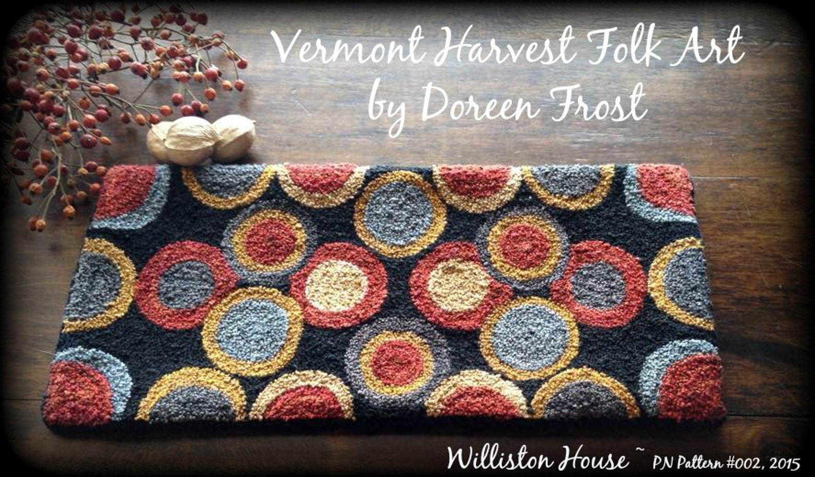 Williston House Punch Needle Embroidery Paper Pattern by Etsy