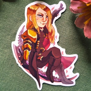 FFXIV Zenos yae Galvus Vinyl Sticker, Final Fantasy 14, Shadowbringers, Endwalker