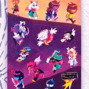 Deltarune Sticker Bogen