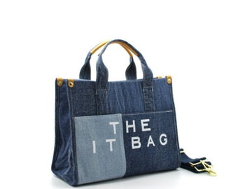 Sac à main patchwork denim THE IT BAG 2couleurs