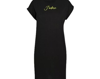 T-Shirt Dress Velvet Yellow J'adore