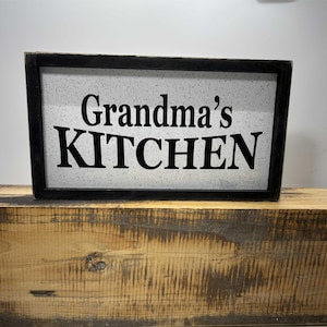 Grandma&#39;s Kitchen sign grandparent home gift kitchen decor grandmother