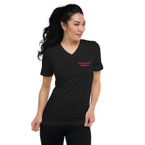Professional Kvetcher! Pink Embroider!  Yiddish Slang for a big complainer, Funny T-shirt, Yiddish Gift, Jewish Gift, Unique
