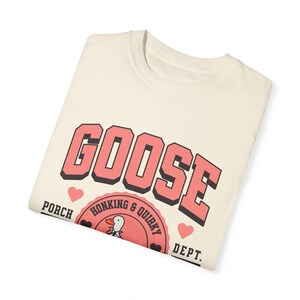 Silly Goose TShirt, Funny Goose Tshirt, Porch Goose Tshirt, Silly Goose University tshirt, Gift for Her, Animal Lover Tshirt Ivory