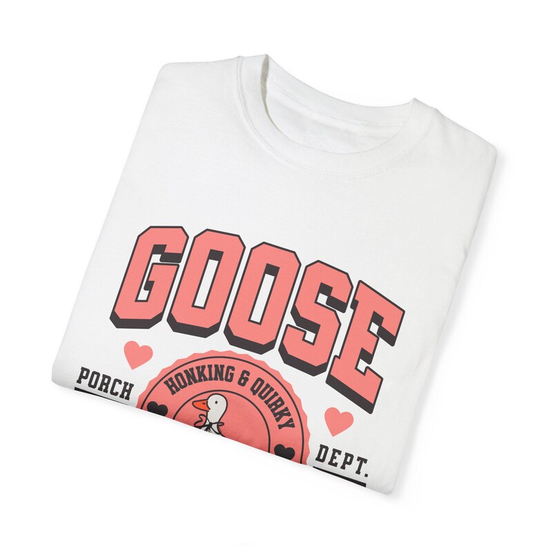 Silly Goose TShirt, Funny Goose Tshirt, Porch Goose Tshirt, Silly Goose University tshirt, Gift for Her, Animal Lover Tshirt image 5