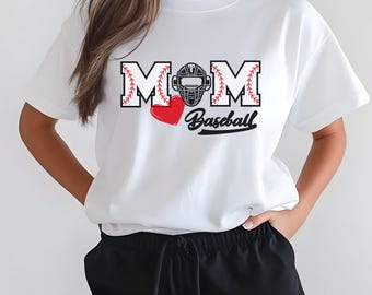 Baseball Catcher Mom Shirt, Mothers Day Gift, Baseball Game Day Tee, Mom T-Shirt, Mama of Boys, Tball Sports Mom Shirt, Baseball Mom Tshirt