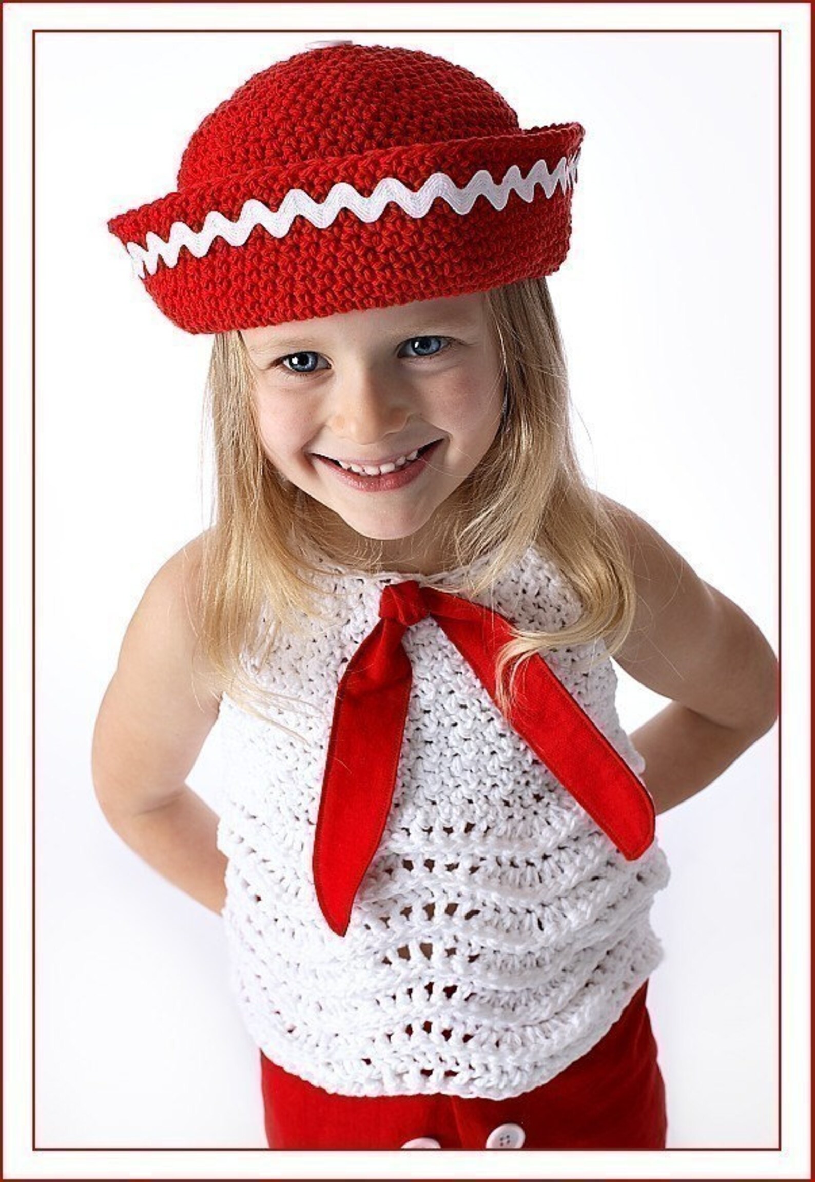 Sailor Dixie Cup Hat for Boys or Girls Crochet Pattern Etsy