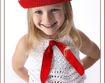 Sailor Dixie Cup Hat pour garçons ou filles Crochet Pattern