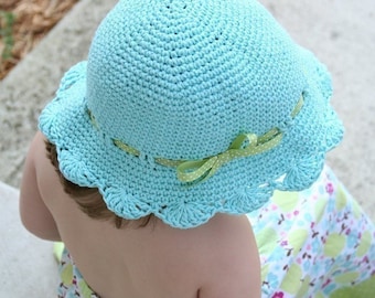 Fun in the Sun Shells Sunhat Crochet Pattern