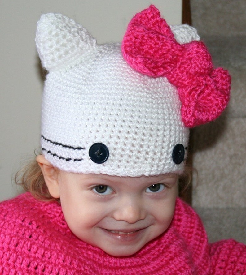Kawaii Kitties Silly Hat Crochet Pattern 2 Patterns in 1 Etsy