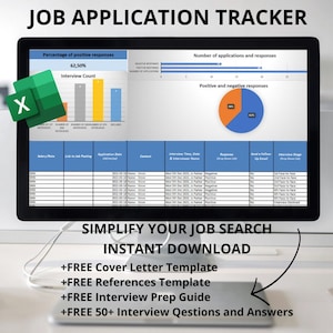 Job Tracker Template Job Application Tracker Job Tracker Excel Job Application Tracker Excel Job Application Template Job Planner Excel