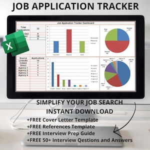 Job Tracker Template Job Application Tracker Job Tracker Excel Job Application Tracker Excel Job Application Template Job Planner Excel