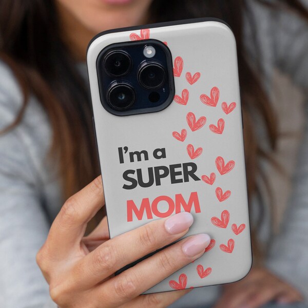 Mom Phone Case, Mother's Day Protective Phone Cases for Apple iPhone, Samsung Galaxy, and Google Pixel Devices, Mom’s gift Case