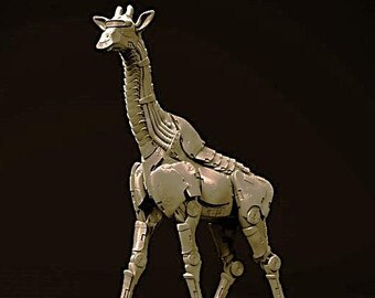 Giraffe Mecha Robot - Mecha Zoo - Dino and Dog Miniatures