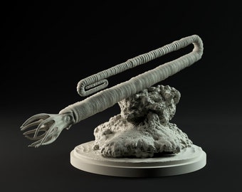 Diplomoceras swimming - UNPAINTED - Dino and Dog Miniatures