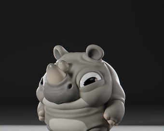 Rhiino - UNPAINTED - Grumpii Art Toy