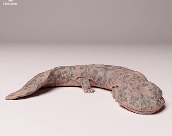 Japanese Giant Salamander - UNPAINTED - Animal Den Miniatures