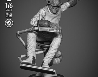 Ackbar Admiral Sculpture - UNPAINTED FAN ART - Star Wars 3D Models