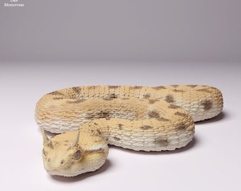 Saharan Horned Viper - UNPAINTED - Animal Den Miniatures