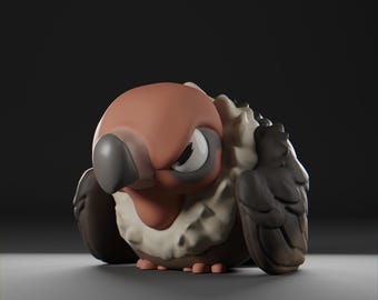 Vulturii  - UNPAINTED - Grumpii Art Toy