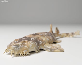 Spotted Wobbegong Shark - UNPAINTED - Animal Den Miniatures