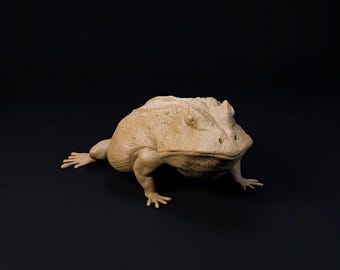 Beelzebufo prehistoric frog - UNPAINTED 3D Resin Print - Dino and Dog Miniatures