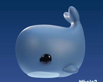 Whale2 - UNPAINTED - Grumpii Art Toy