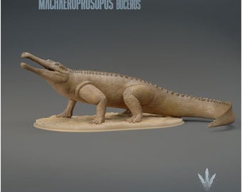 Machaeroprosopus buceros : Resting - UNPAINTED 3D Resin Figure - Miniature Museum