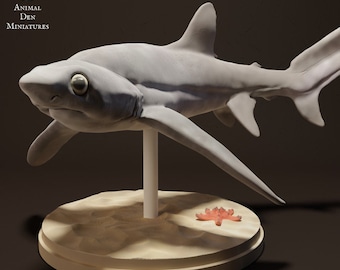 Big Eye Thresher Shark - UNPAINTED - Animal Den Miniatures