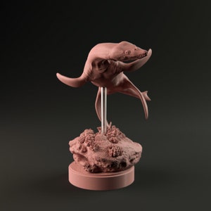 Rhomaleosaurus girando - Miniaturas de dinosaurios y perros